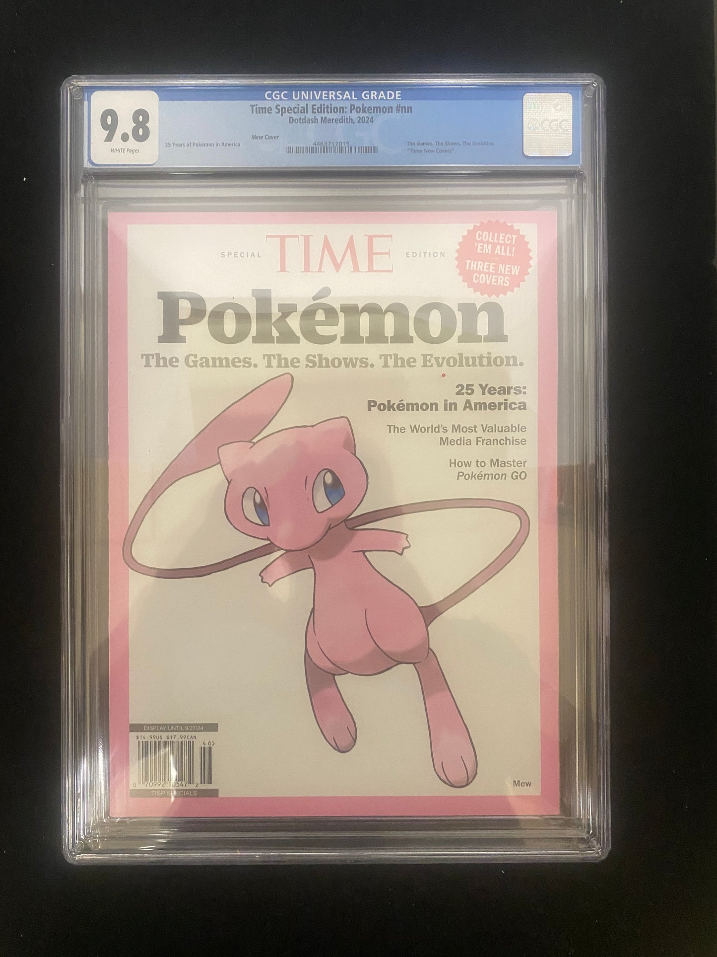 Time Special Edition Cover: Pokemon Mew CGC Graded 9.8