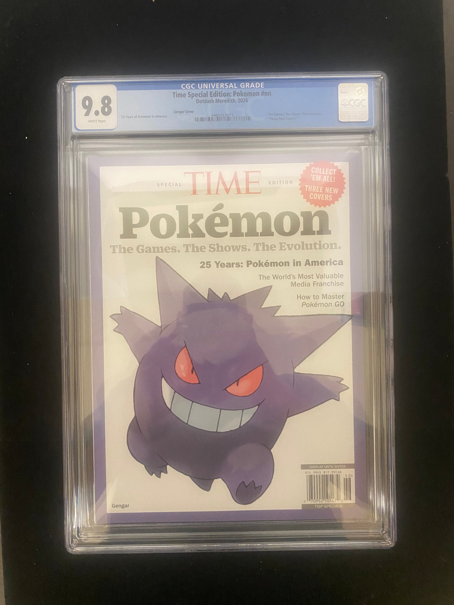 Time Special Edition Cover: Pokemon Gengar CGC Graded 9.8