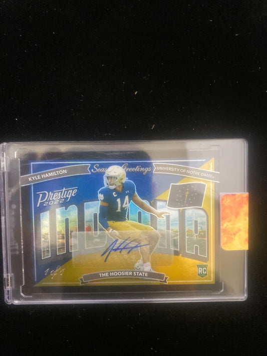 2022 Prestige Kyle Hamilton AUTO No.SG-19