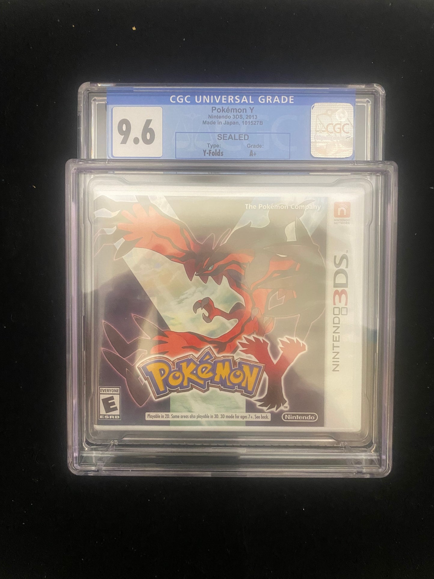 Nintendo 3DS 2013 Pokemon Y CGC Graded 9.6