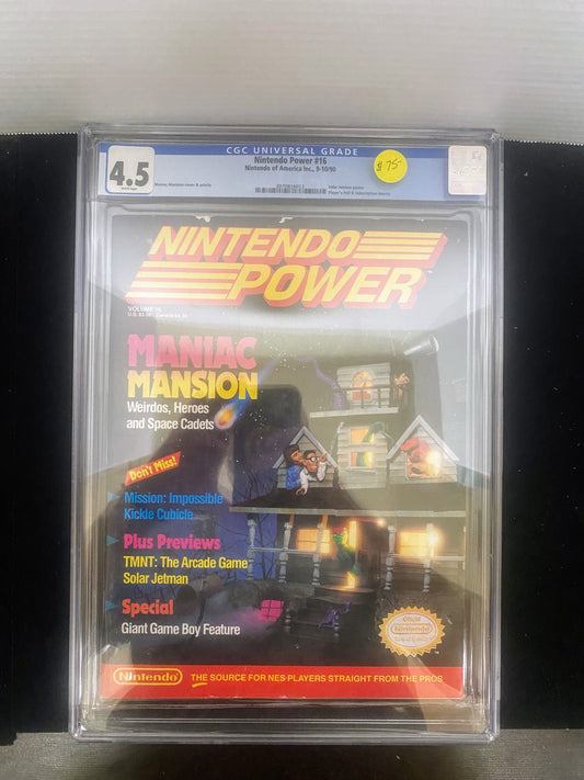 Nintendo Power #16 CGC Graded 4.5