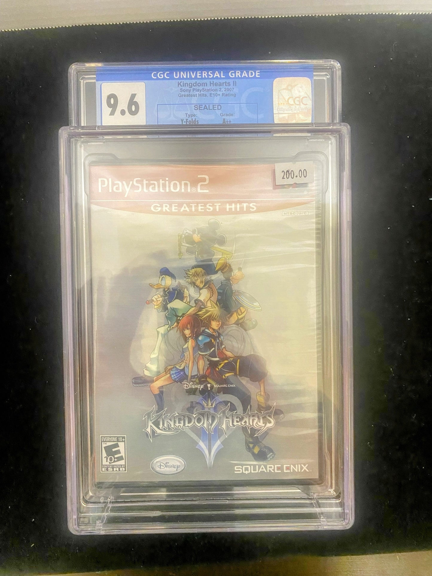 Sealed - Kingdom Hearts II (Sony Playstation 2 2007) CGC Graded 9.6