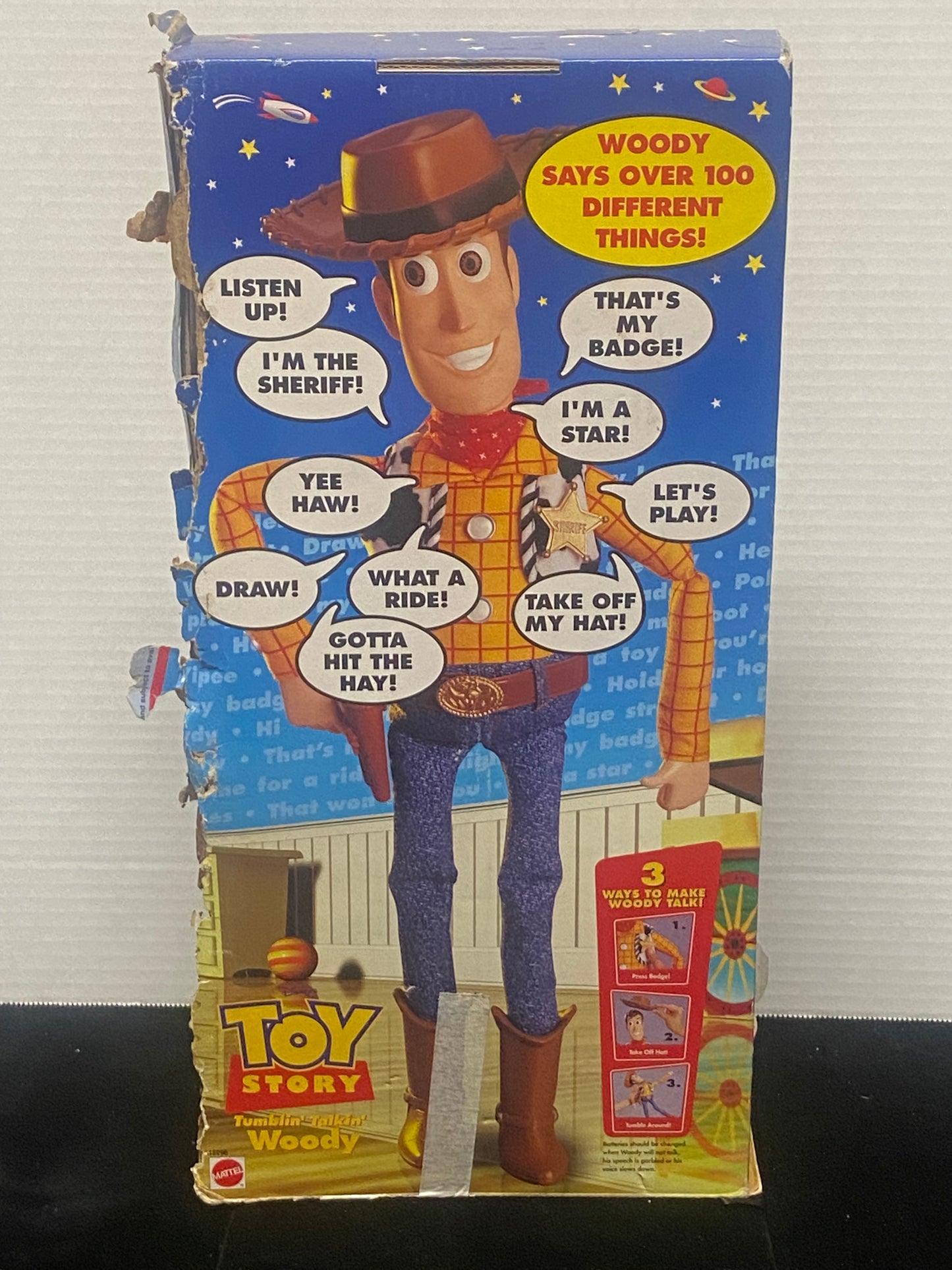 Tumbling Talking Woody - From Toy Story in box