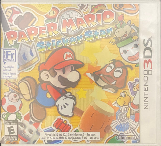 Sealed Paper Mario Sticker Start for nintendo 3ds