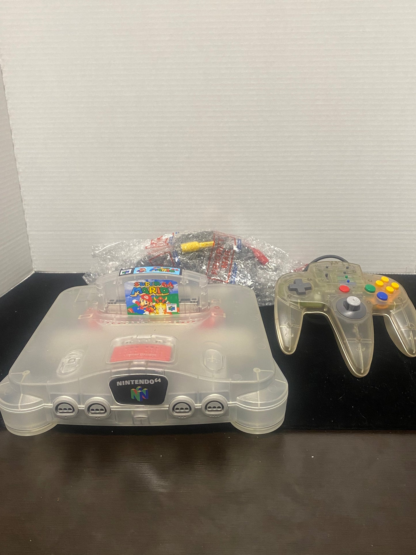 N64 (Crystal) Console with cord and Controller