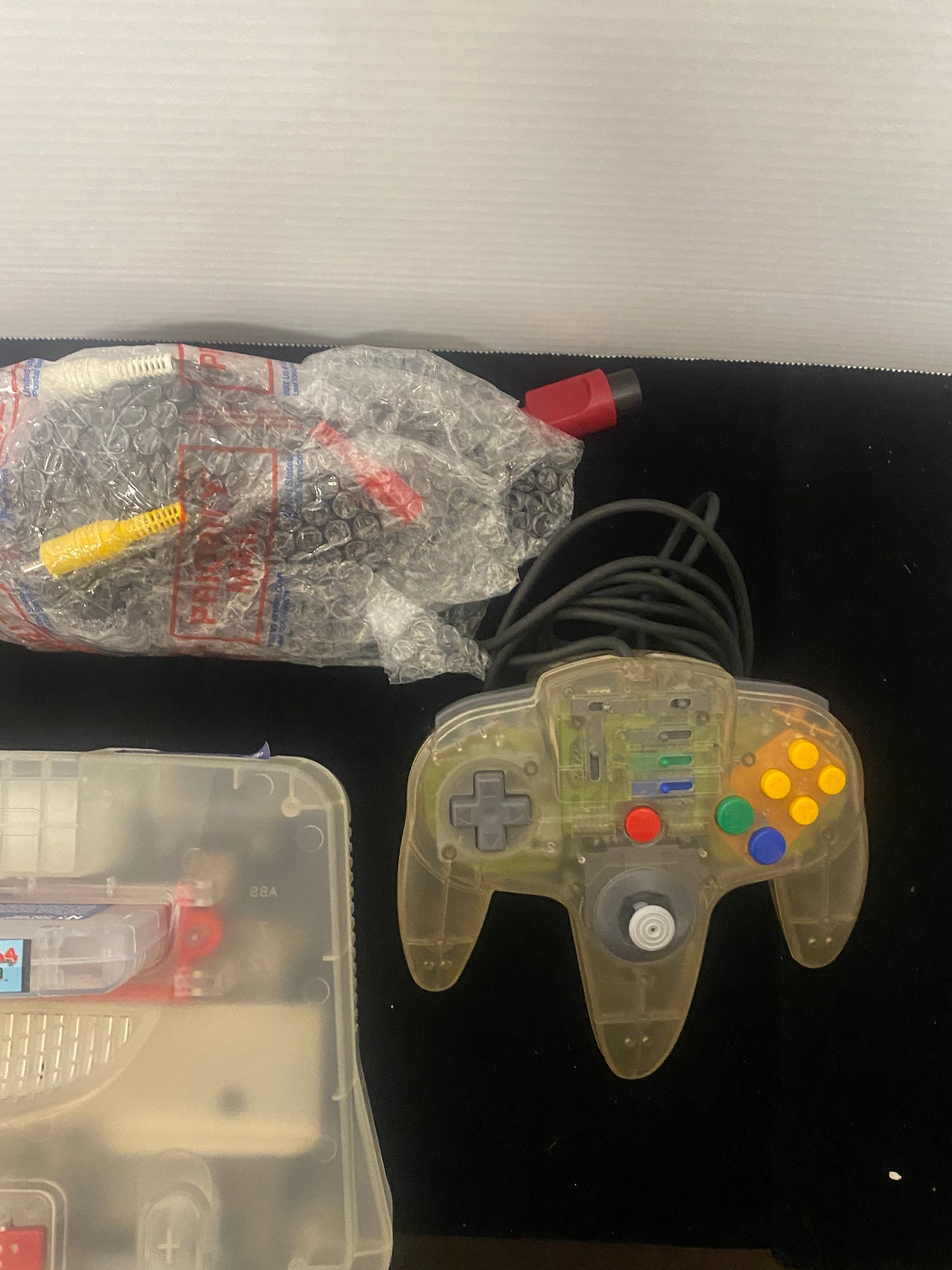 N64 (Crystal) Console with cord and Controller