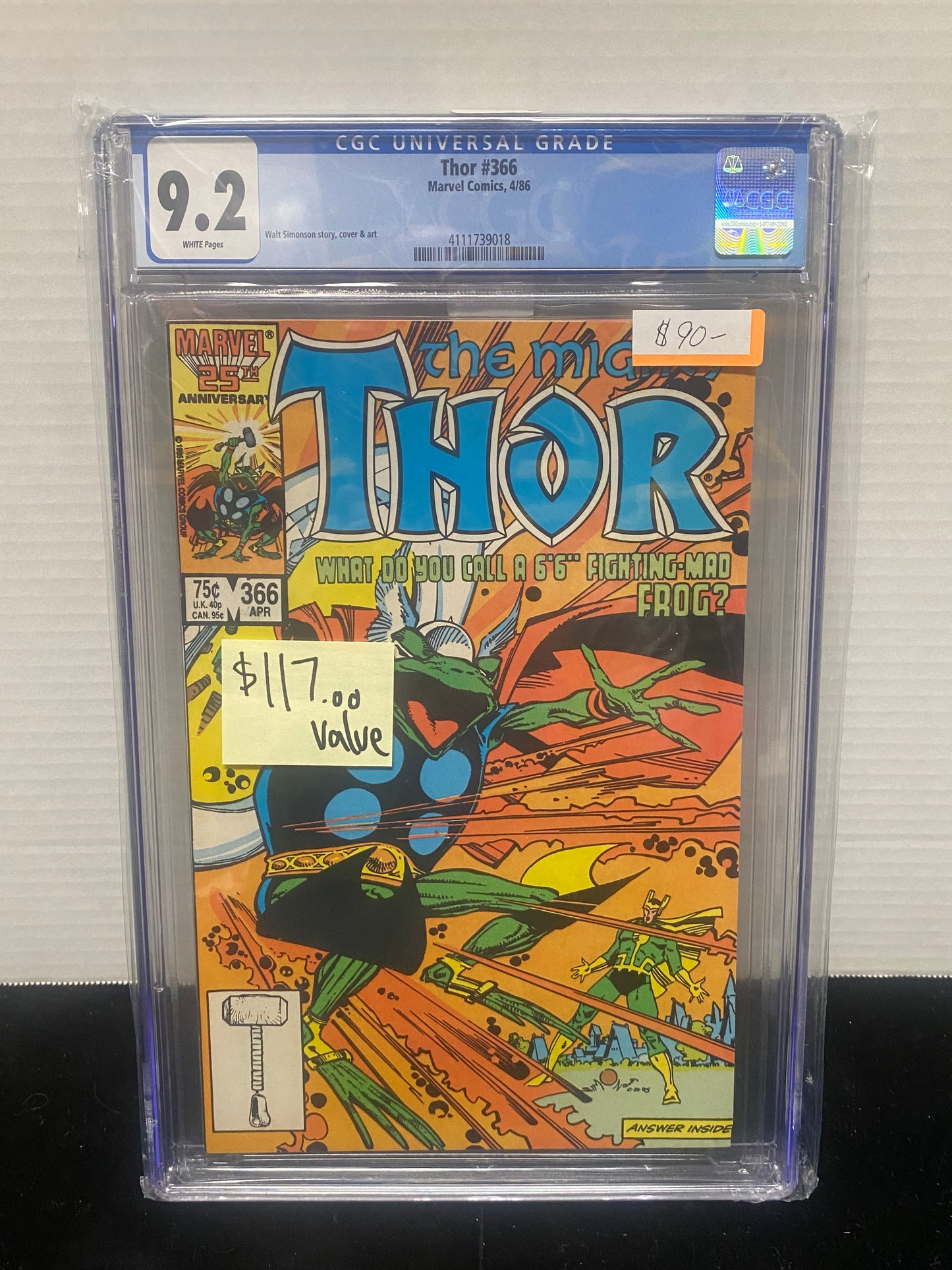 Thor #366 CGC Graded 9.2