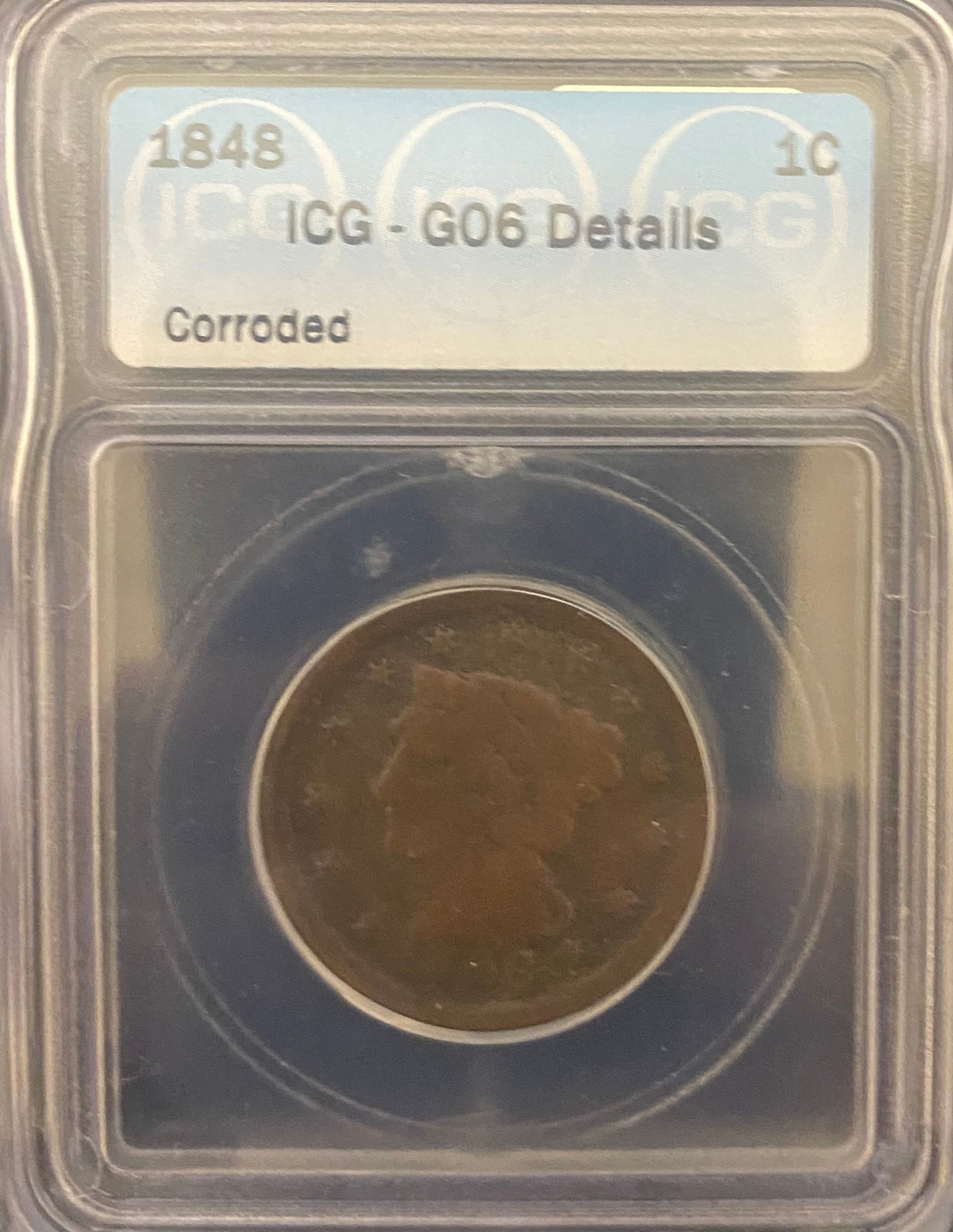 1848 1C  ICG Graded